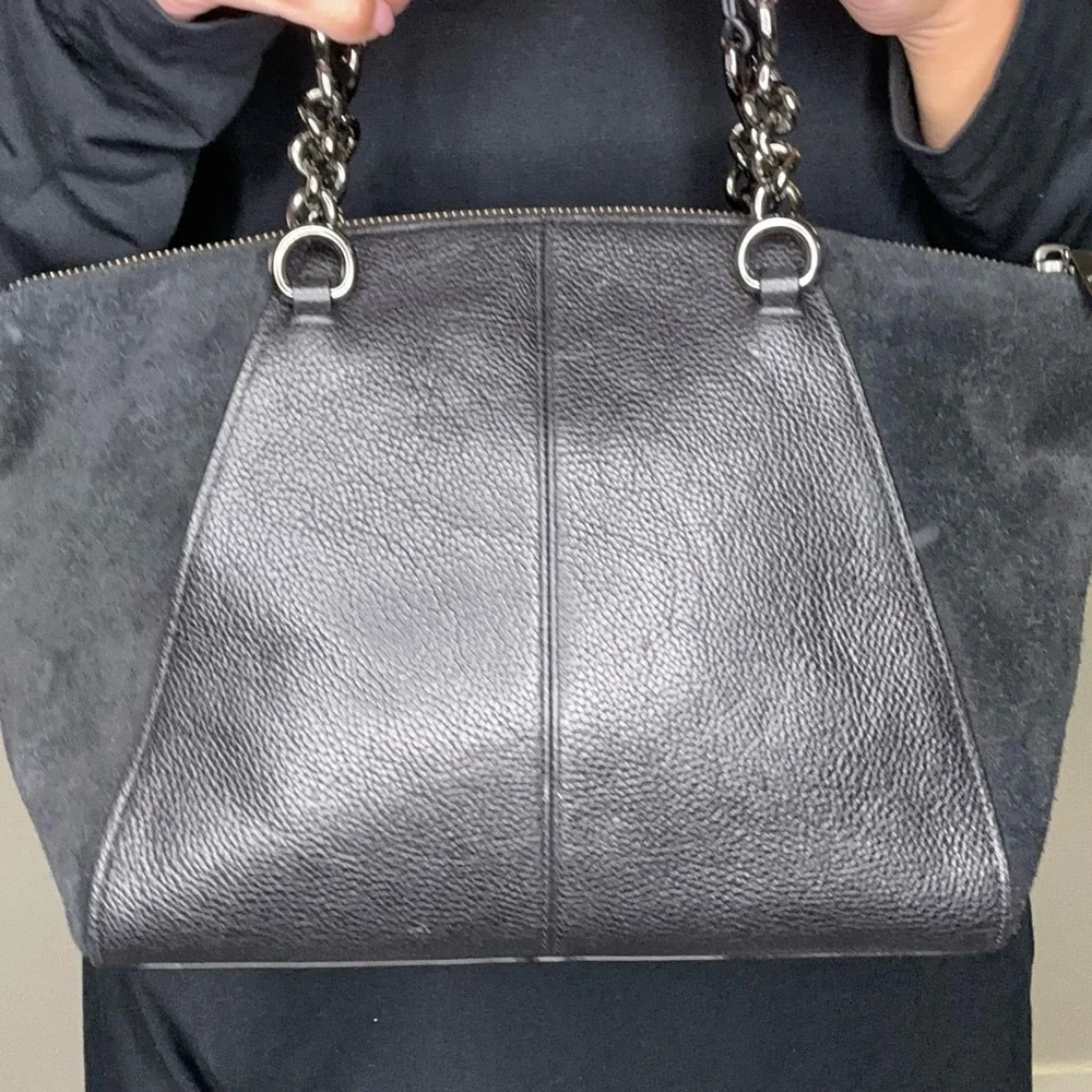 Coach Black Chain Prairie Satchel - Picture 6 of 12